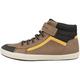 Geox Jungen J Gisli Boy A Sneakers,25 EU,Lt Brown Black