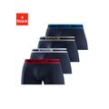 Funktionsboxer BENCH. Gr. L, 4 St., blau (navy, rot, navy, grau, meliert, blau, weiß) Herren Unterhosen Funktionsunterwäsche