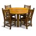 Vintage Flooring and Furniture Dining Table Wood in Brown/Green/Yellow | 31 H x 60 W x 60 D in | Wayfair RHP601-60