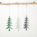 The Holiday Aisle® Pearlescent Tree Holiday Shaped Ornament Glass in Gray/Green/White | 5.5 H x 2.5 W x 2.5 D in | Wayfair