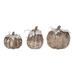 The Holiday Aisle® 3 Piece Harvest Sparkling Pumpkins | 7.87 H x 8.66 W x 8.66 D in | Wayfair CE50EE849F054C9D97E327C1E44C3859