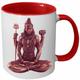 Zen Et Ethnique - Tasse en céramique rouge Shiva by Cbkreation