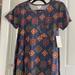 Lularoe Dresses | Lularoe Carly Xxs Aztec Print | Color: Blue/Gold | Size: Xxs