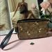 Coach Bags | Coach Nolita 19 Khaki Signature Wristlet Bee Print C8673 | Color: Brown/Yellow | Size: Mini