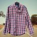 American Eagle Outfitters Shirts | American Eagle Button Down Shirt Mens Medium Blue White Red Plaid Classic Casual | Color: Blue/Red/White | Size: M