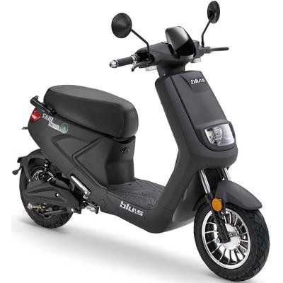 E-Mofaroller BLU:S "XT2000", schwarz, Elektromotorroller, 25 km/h, bis zu 59 km Reichweite, mit Straßenzul., 2 Sitzplätze, für Erwachsene, B:70cm H:112cm L:167cm