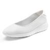 Ballerina LASCANA, Damen, Gr. 42, weiß, Obermaterial: 100% Textilmaterial. Futter: 100% Textilmaterial. Decksohle: 100% Textilmaterial. Laufsohle: 100% Synthetik, unifarben, sportlich, Schuhe, Freizeitschuh, Slipper, Halbschuh, Sneaker Slip-In,...