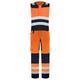 Tricorp 753007 Safety Warnschutz Bicolor Kombihose, 80% Polyester/20% Baumwolle, 100% Nylon (500D) Cordura, 280g/m², Fluorrot-Tinte, Größe 62