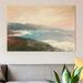 East Urban Home 'Land's End' Painting Print on Canvas Metal in Brown/Green/White | 40 H x 60 W x 1.5 D in | Wayfair ESUR1375 37295347