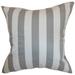The Pillow Collection Ilaam Stripes Throw Pillow Linen in Gray | 18 H x 18 W x 5 D in | Wayfair P18FLAT-PP-CANOPY-STORMTWILL-C100