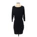 Express Casual Dress - Mini: Black Solid Dresses - Women's Size X-Small