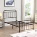 Sand & Stable™ Justine Full Metal Farmhouse Classic Platform Bed (Fully Slated) Wood in Brown | 47.2 H x 41.4 W x 77.5 D in | Wayfair