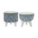 Pot w/Legs (Set of 2) - 5.25"W x 5.25"D x 5.25"H