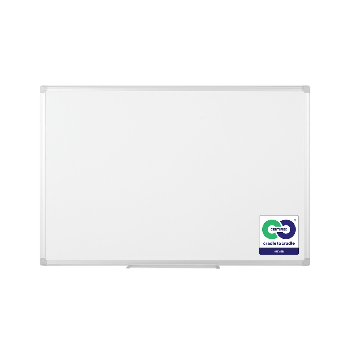 Bi-Office umweltfreundliches Whiteboard Earth, emaillierte Oberfläche, magnethaftend, mit Aluminiumrahmen, 120 x 90 cm Image