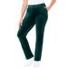 Plus Size Women's Cozy Velour Pant by Catherines in Emerald Green (Size 3X)