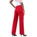 Plus Size Women's Classic Bend Over® Pant by Roaman's in Vivid Red (Size 42 W) Pull On Slacks