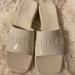 Gucci Shoes | Gucci Rubber Logo Platform Slide Sandal | Color: White | Size: 9