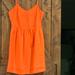 J. Crew Dresses | Jcrew Neon Orange Summer Dress. Size 6. Worn Once. | Color: Orange | Size: 6