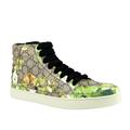 Gucci Shoes | Gucci Men's Bloom Print Supreme Gg Green Canvas Hi Top Sneakers Shoes 407342 | Color: Green | Size: Various