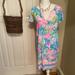 Lilly Pulitzer Dresses | Lilly Pulitzer Nwt Sophletta Dress Size Large | Color: Blue/Pink | Size: L