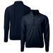 Men's Cutter & Buck Navy Texas Longhorns Big Tall Cascade Eco Sherpa Fleece Quarter-Zip Jacket