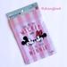 Disney Storage & Organization | Disney Mickey & Minnie Pink Stripes Zip Top Bags | Color: Pink | Size: 13cm X 19cm ( 5.1 In X 7.5 In )