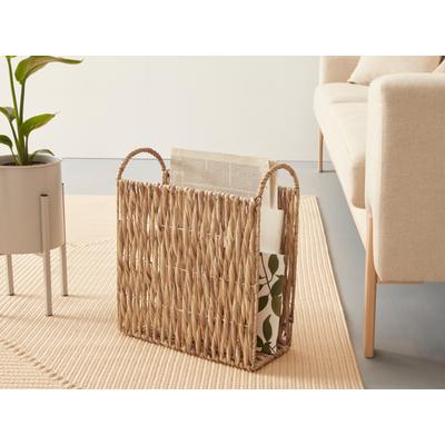 Zeitungsständer OTTO PRODUCTS "Ivalee", beige (natur), B:38cm H:43cm T:16cm, Geflecht Wasserhyazinthe, Zeitungsständer, aus Wasserhyacinthe Image