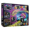 Smoby Toys - FleXtreme Neon Kinder-Rennbahn - flexible Autorennbahn ab 4 Jahren mit spektakulären Licht-Effekten - Spielzeug-Set inkl. Auto, 112 Schienen-Teile (für 2,60 Meter) & Tunnel