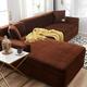 HKPLDE Sofa Slipcover Stretch, Corner Sofa Cover Washable Durable L Shape Sofa Cover 3 Seater For Sofa-3 seater-coffee