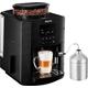 KRUPS Kaffeevollautomat "EA8160 Essential Espresso" Kaffeevollautomaten Wassertankkapazität: 1,7 Liter, inkl. Auto Cappuccino XS6000 Set schwarz Kaffeevollautomat