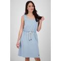 Sommerkleid ALIFE & KICKIN "DojaAK DNM B Top Dress Damen Sommerkleid, Kleid" Gr. XS, Normalgrößen, blau (light denim) Damen Kleider Sommerkleider