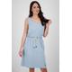 Sommerkleid ALIFE & KICKIN "DojaAK DNM B Top Dress Damen Sommerkleid, Kleid" Gr. XS, Normalgrößen, blau (light denim) Damen Kleider Sommerkleider