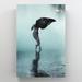 Latitude Run® Man Runs Gracefully Through Fog & Rain In Tate Modern - 1 Piece Rectangle Graphic Art Print On Wrapped Canvas in White | Wayfair