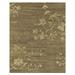 Brown/Green 138 x 102 x 0.31 in Area Rug - Red Barrel Studio® Zailynn Oriental Floral Hand Knot Rug, Olive Green, 5Ft-6In X 8Ft-6In | Wayfair