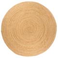 vidaXL Area Rug Braided Jute 210 cm Round