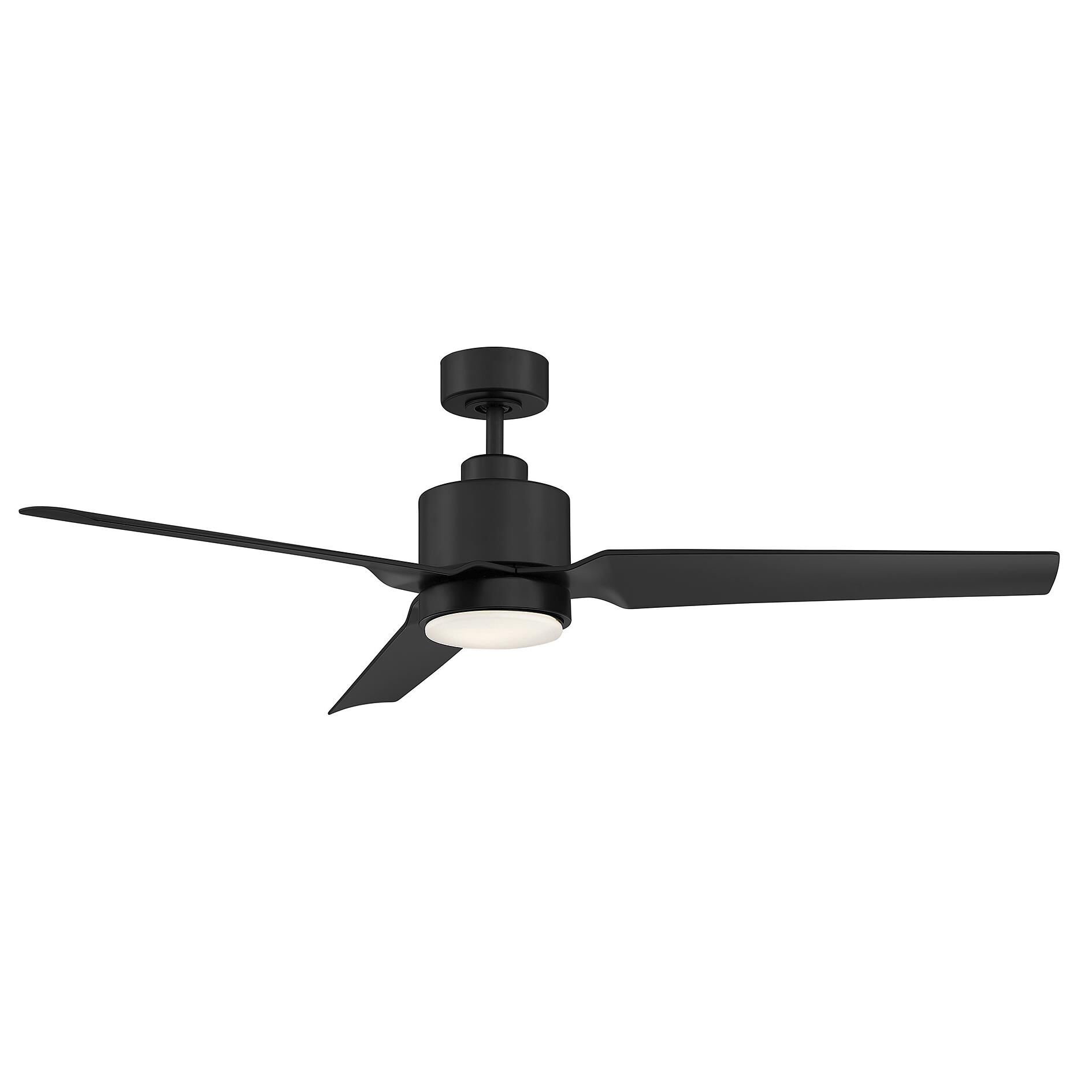Meridian Lighting 52 Inch Ceiling Fan with Light Kit - M2012MBK