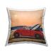 Stupell Mouse Beach Cruise Surf and Sand Car Decorative Printed Throw Pillow by Lucia Heffernan