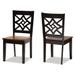 Nicolette Modern and Contemporary Transitional 2-PC Dining Chair Set