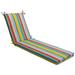 Pillow Perfect Outdoor Dina Fiesta Chaise Lounge Cushion 80x23x3 - 80 X 23 X 3