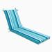 Pillow Perfect Outdoor Dina Seaside Blue Chaise Lounge Cushion 80x23x3 - 80 X 23 X 3