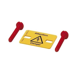 10 Stück Phoenix Contact Warnschild WS 4- 6 1004209 Image