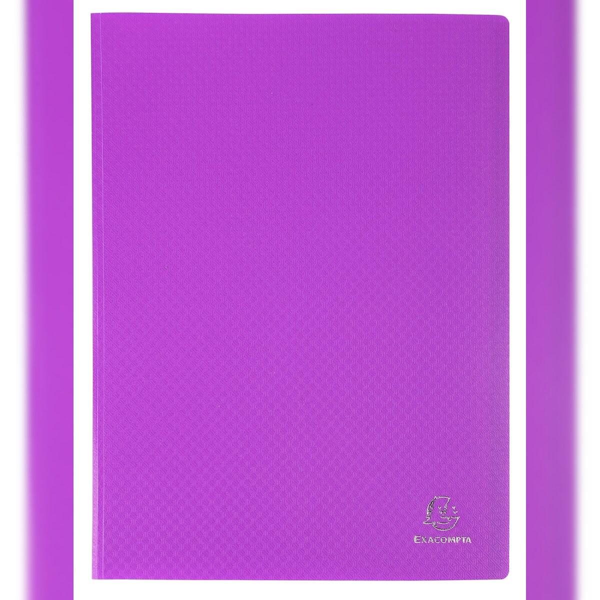 Exacompta 88226E 20x Sichtmappe aus PP 500µ mit 20 glatten Hüllen, transparent, für Format DIN A4 - Violett Image
