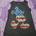 Disney Tops | Disney Xs Mickey Red White Blue American Tank Top Fourth Of July From Target | Color: Black/Red | Size: Xs