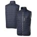 Men's Cutter & Buck Heathered Navy Los Angeles Angels Rainier Full-Zip Puffer Vest