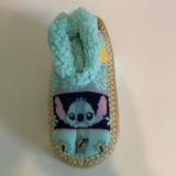 Disney Shoes | Disney Stitch Fuzzy Babba Eskimuck Slippers - Nwt | Color: Blue/Tan | Size: Medium - 8-10