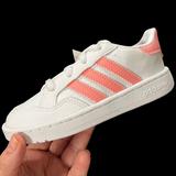 Adidas Shoes | Adidas Originals Toddler Girls Team Court Sneaker Size 9-9.5 White / Glory Pink | Color: Pink/White | Size: Various