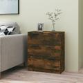 vidaXL Sideboard Smoked Oak 60x30x70 cm Engineered Wood