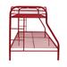 ACME Tritan Bunk Bed (Twin/Full) in Red