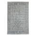 Shahbanu Rugs Oushak with Willow and Cypress Tree Design Wool Hand Knotted Gray Oriental Rug (6'0" x 9'2") - 6'0" x 9'2"