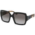 Prada Damen 0PR 21XS Sonnenbrille, Black/Light Grey Shaded, 54